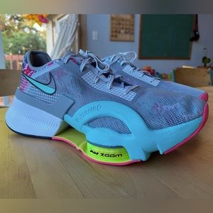 Nike Air Zoom SuperRep Dynamic Turquoise/Light Smoke Gray/Photon Dust - Size 12W